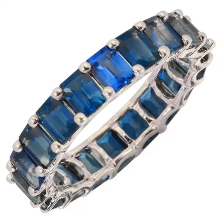 14k Blue Sapphire Eternity Ring