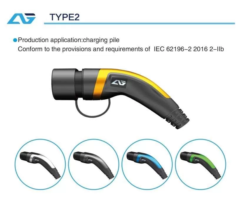 32A 22KW Type 2 to Type 2 EV Charging Cable IEC 62196-2 EV Charger Type 2 EV Cable 3 Phase for Electric Vehicle Charging Station