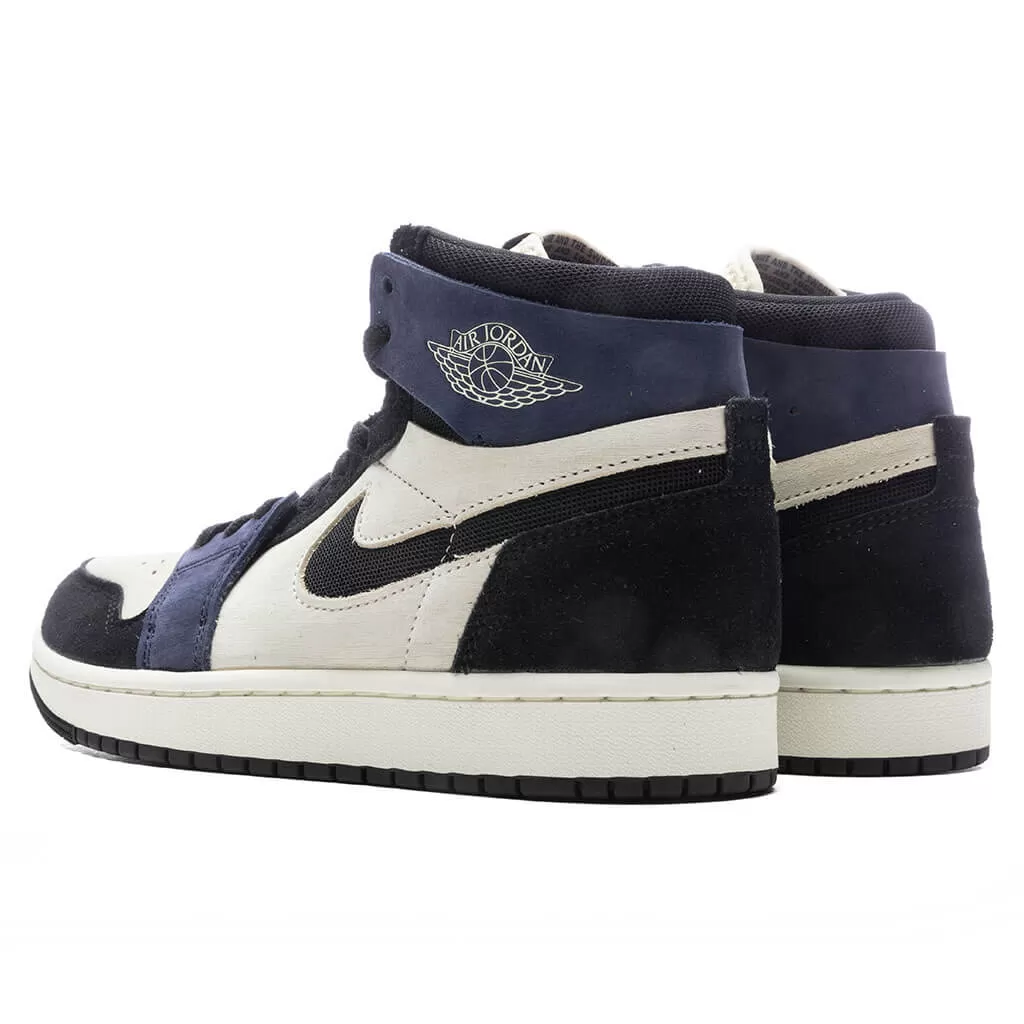 Air Jordan 1 Zoom CMFT 2 Women's - Muslin/Black/Blackened Blue