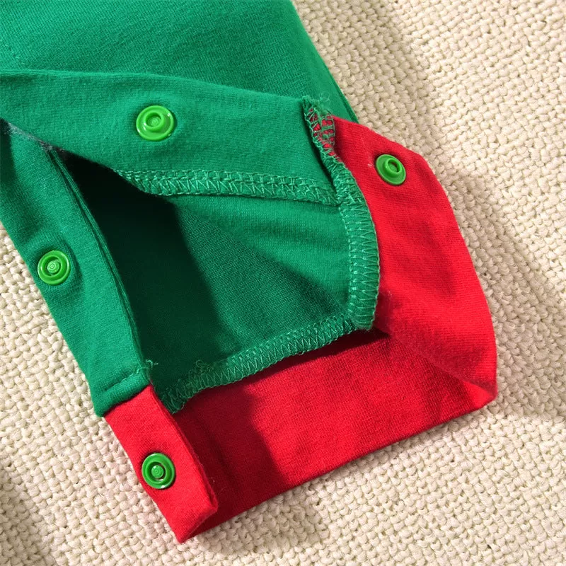 Baby Boys Green Jumpsuit Christmas Elf Suit