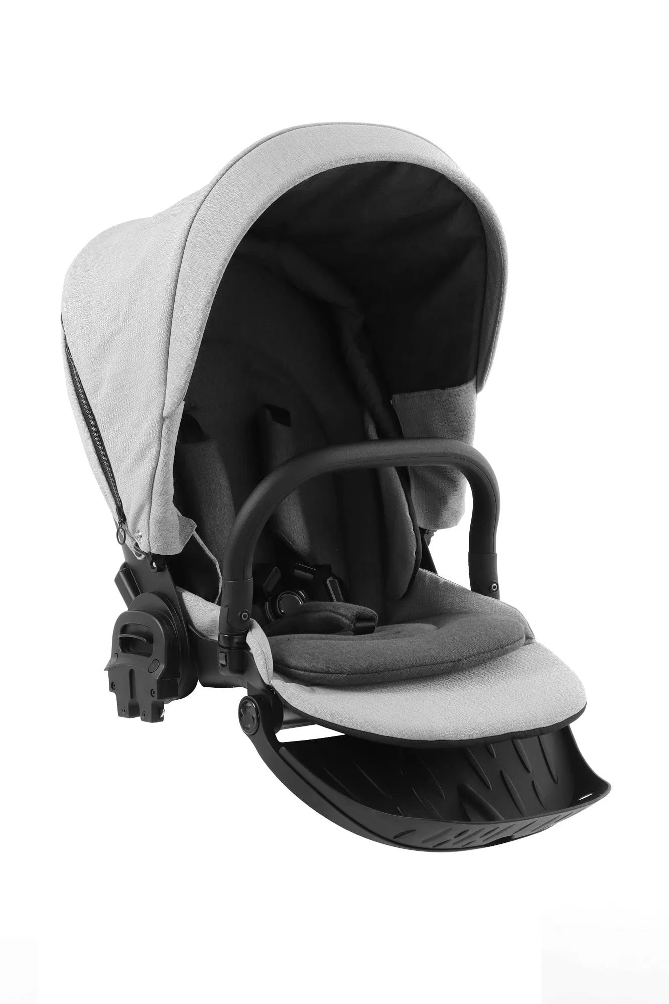 BabyStyle Prestige Vogue Pushchair - Flint / Black Frame / Black Leather