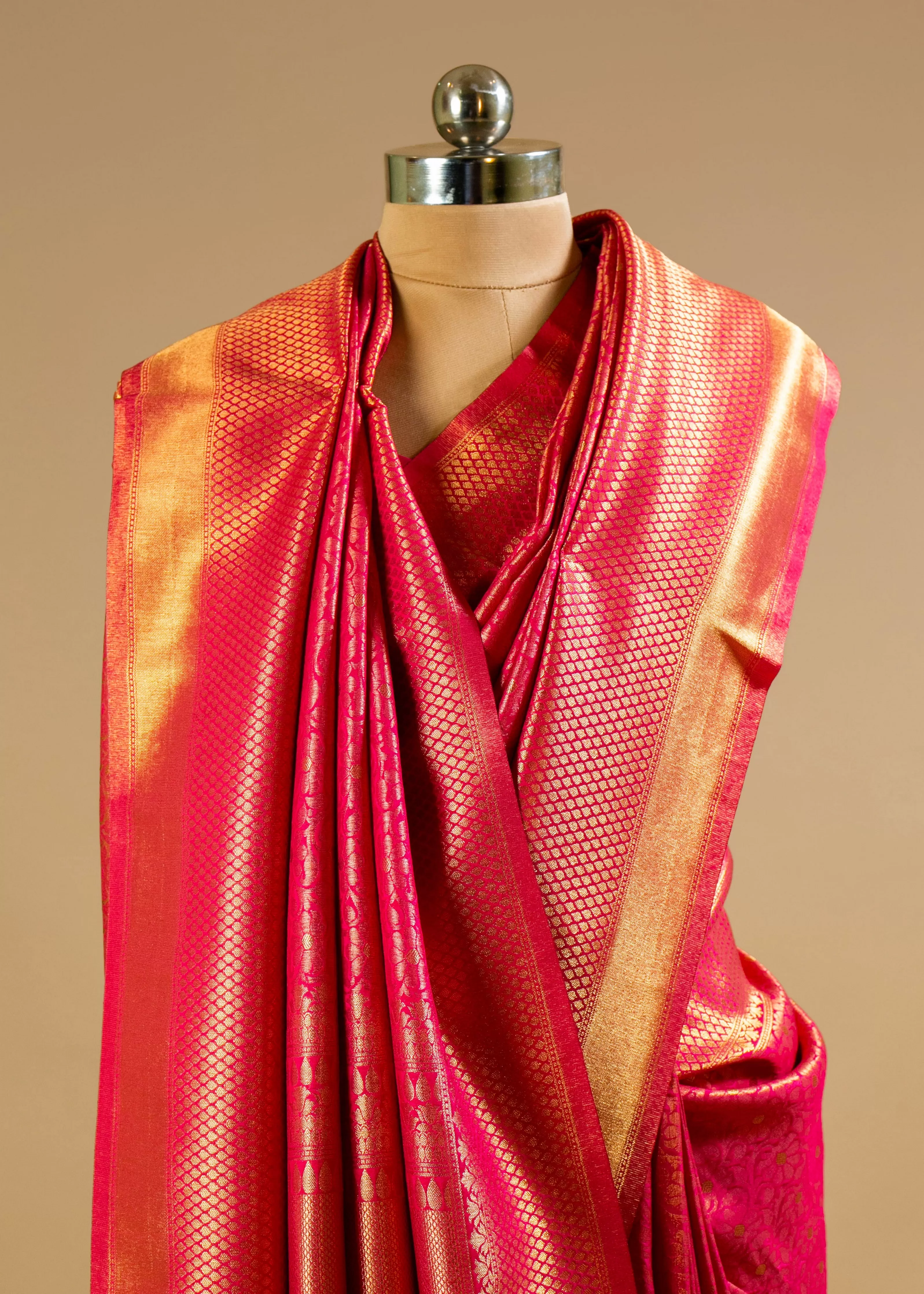 Banarasi Saree with Jaal and Zari Work