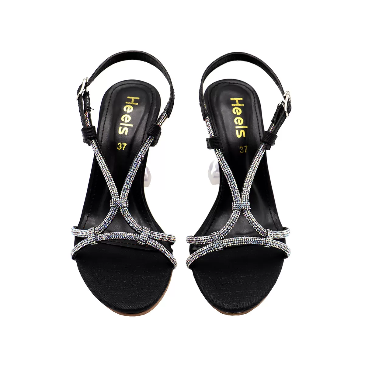 Black Bridal Sandal 066677