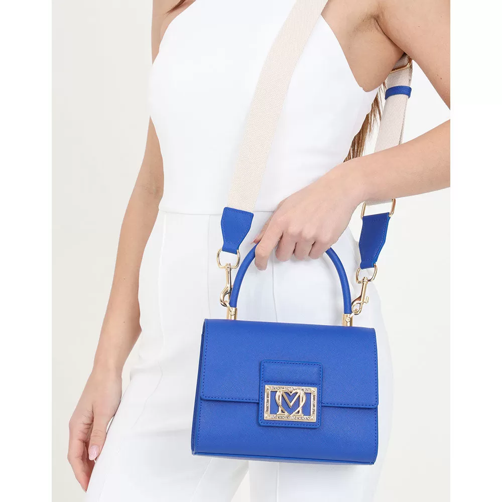 Borsa Donna a Mano LOVE MOSCHINO linea Casual Chic colore Blu Zaffiro