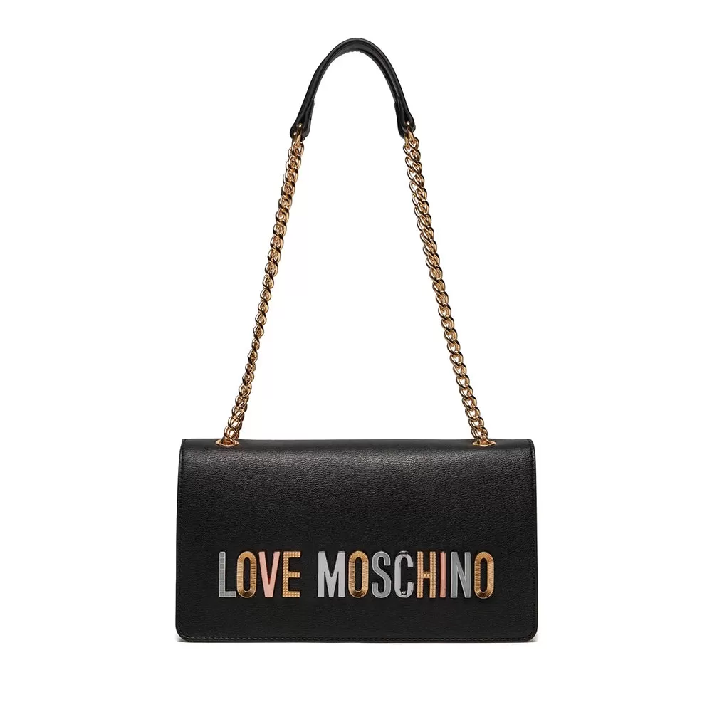 Borsa Donna a Spalla e a Tracolla LOVE MOSCHINO linea Bold Love Lettering colore Nero