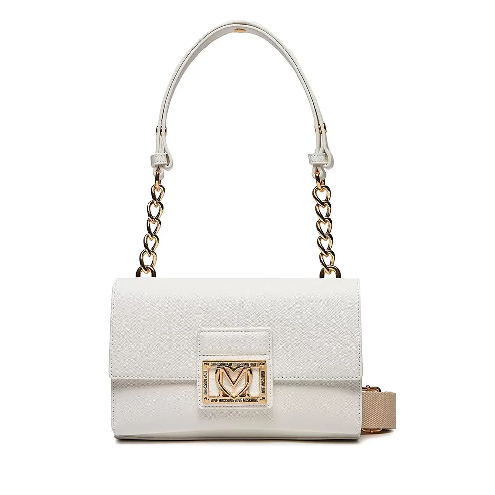 Borsa Donna a Spalla LOVE MOSCHINO linea Casual Chic colore Bianco