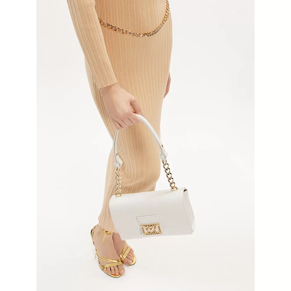 Borsa Donna a Spalla LOVE MOSCHINO linea Casual Chic colore Bianco