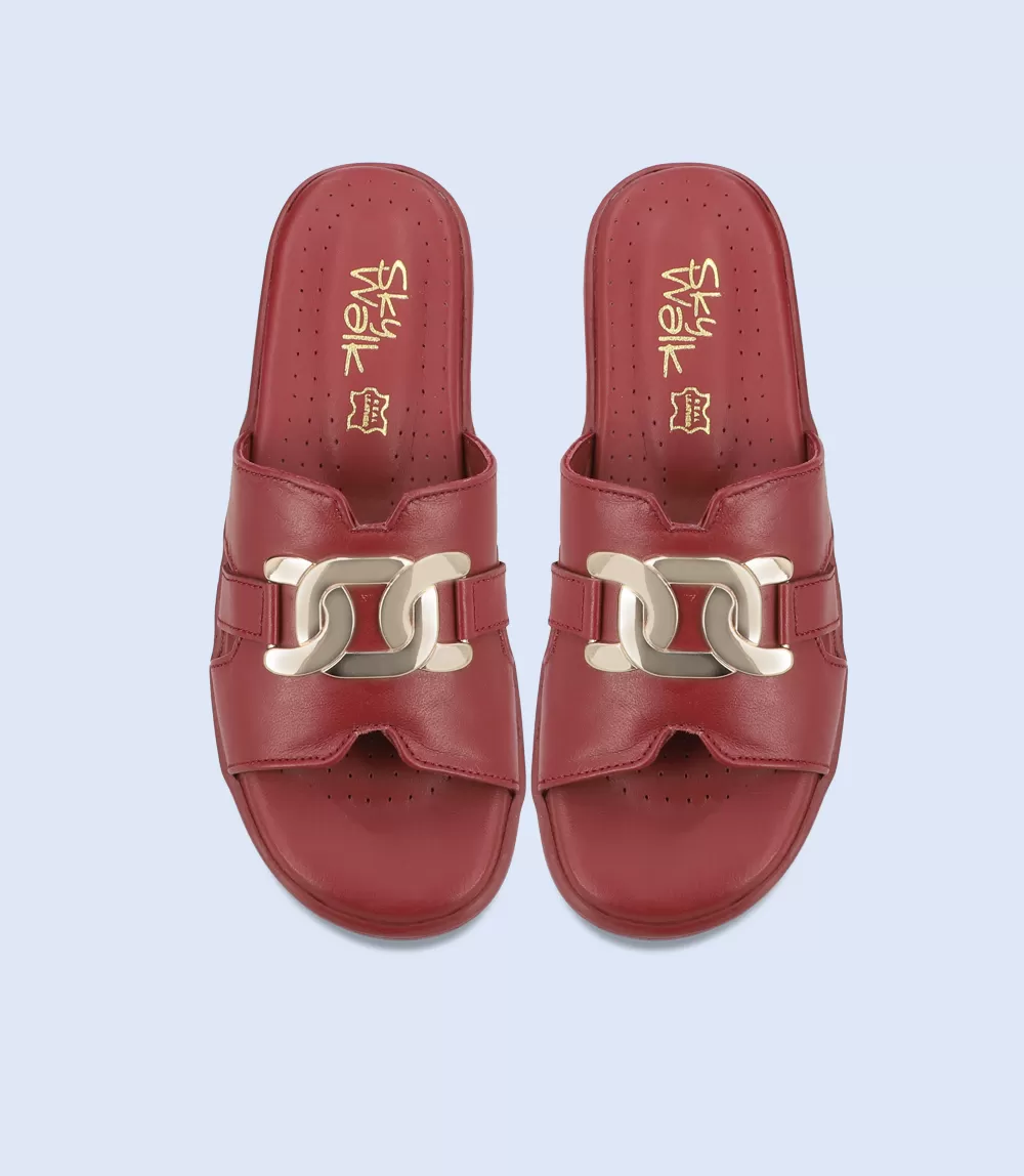 BW9512-MAROON-Women Slipper