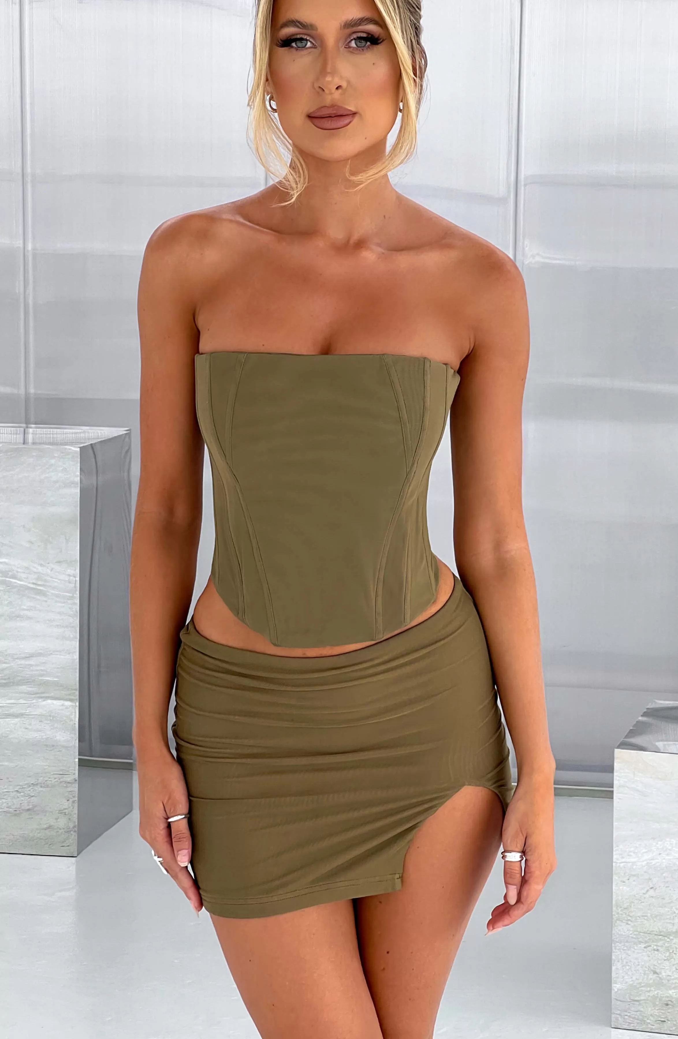 Cami Corset - Khaki