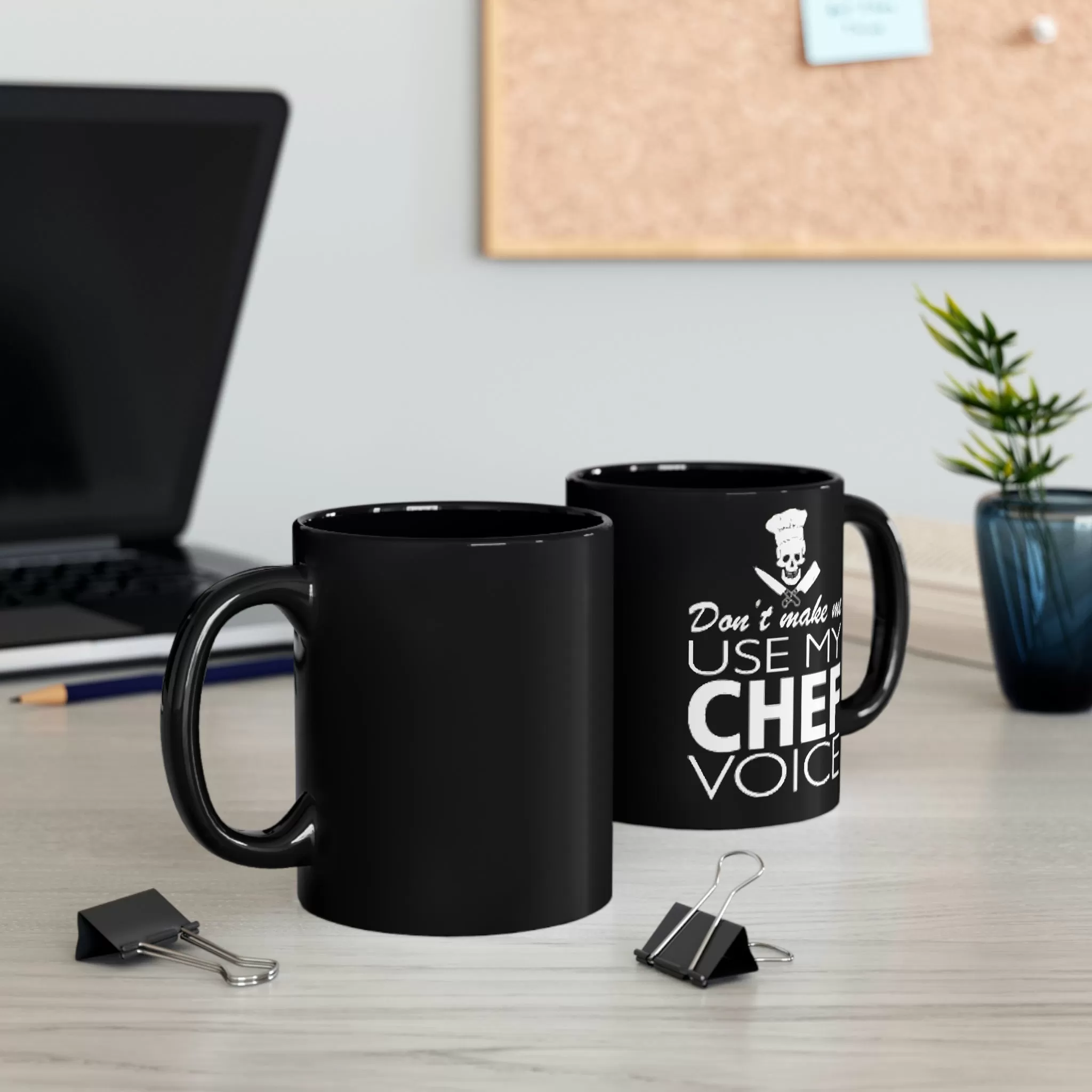 Chef Black Mug Design