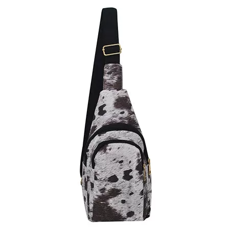 Chic Cow Faux Leather NGIL Large Sling Backpack