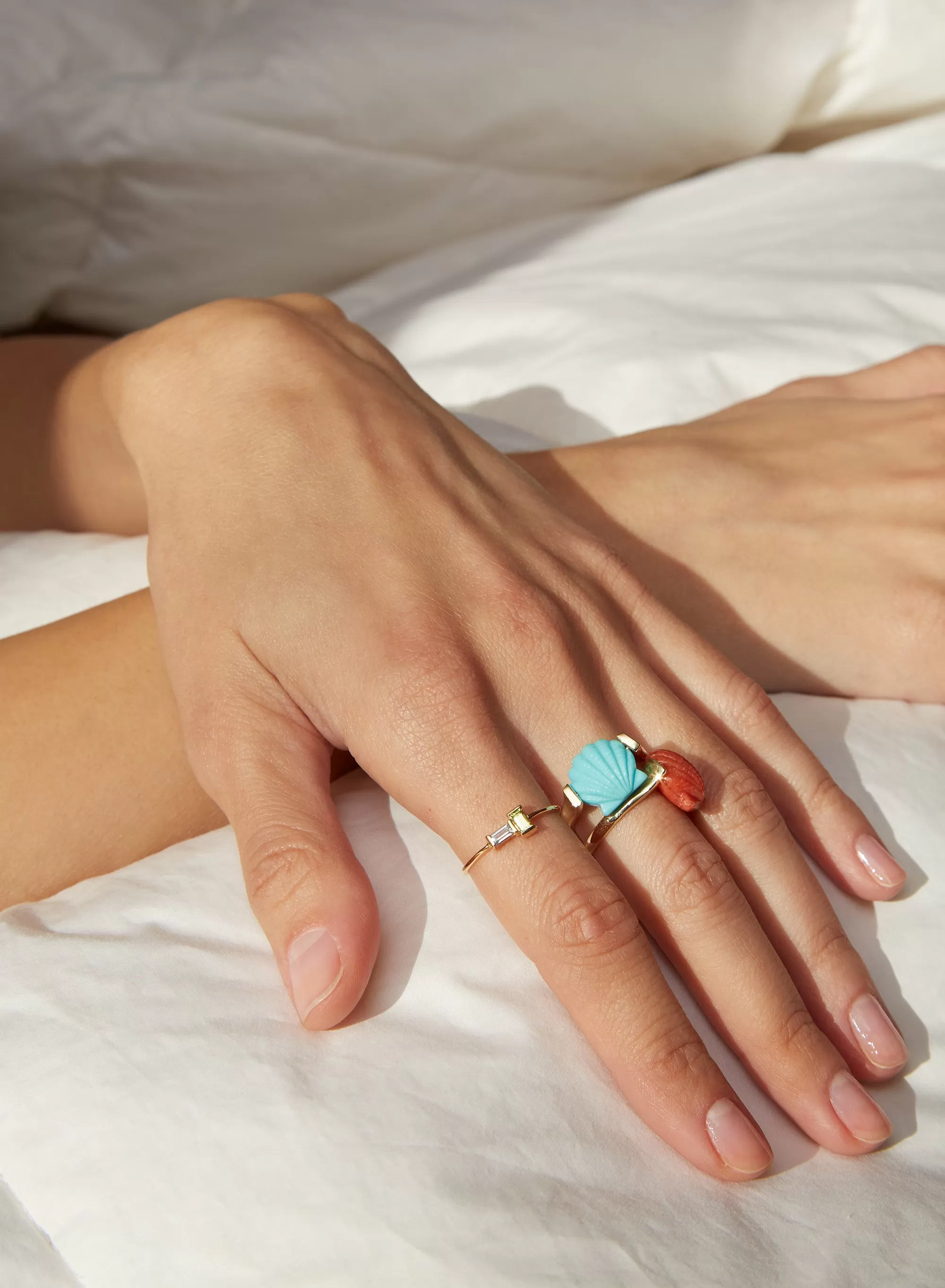 CONCHA TURQUOISE RING