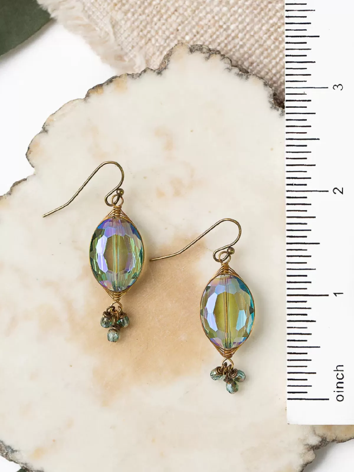 Crisp Autumn Crystal Dangles by Anne Vaughan