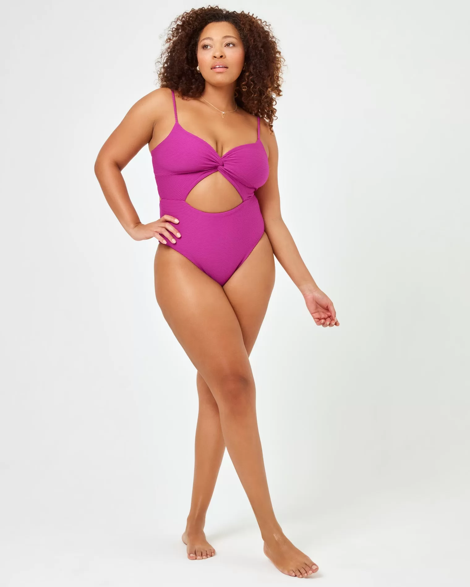 Eco Chic Repreve Kyslee One Piece Swimsuit - Berry