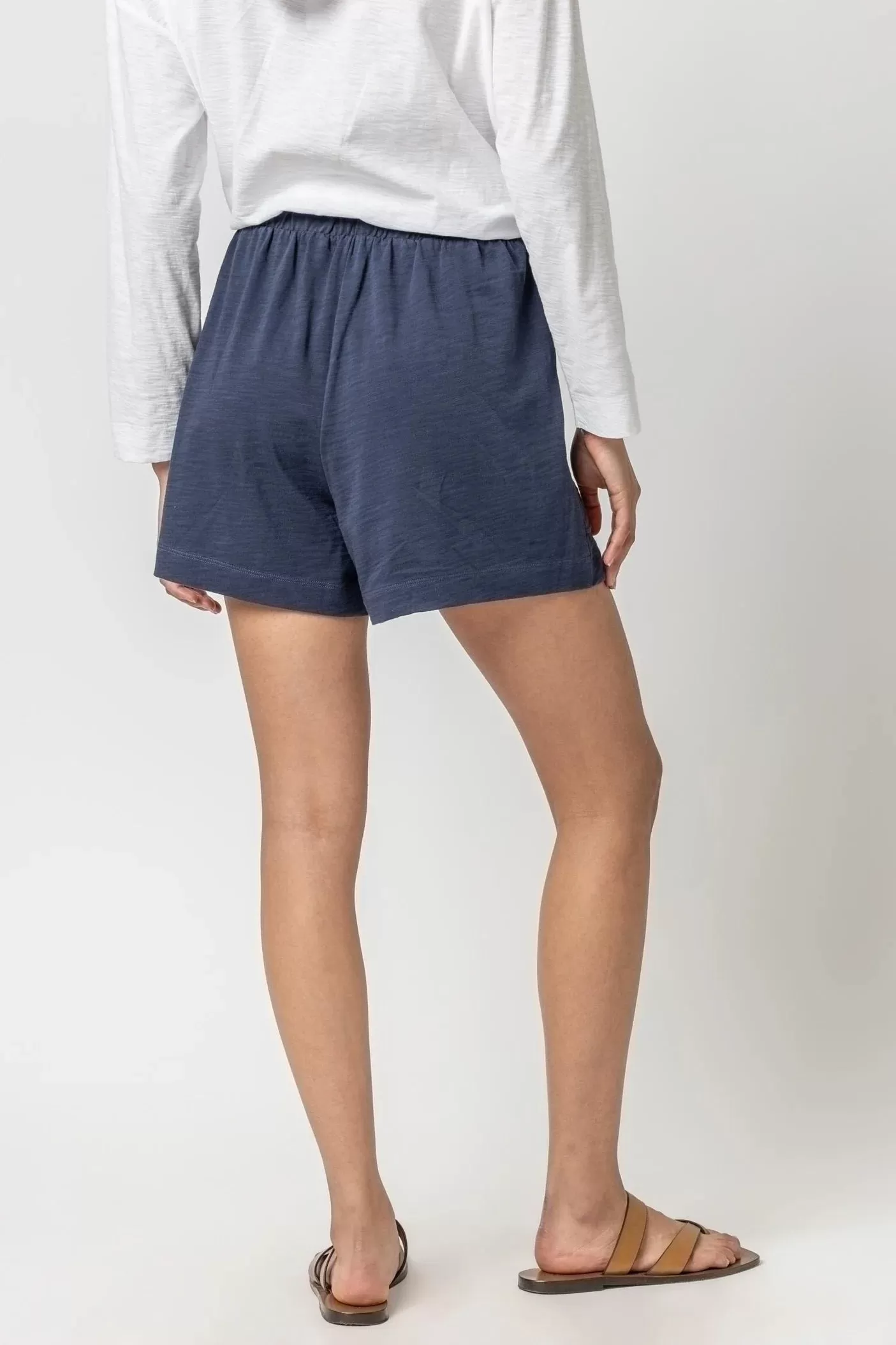 Elastic Waist Drawstring Shorts