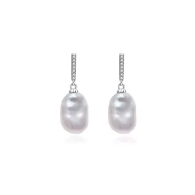 Elegant Keshi Freshwater Pearl Earrings WE00599