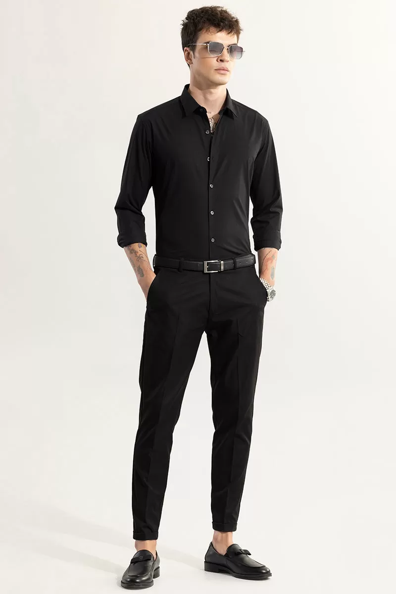 Elegant Monotone Black Shirt