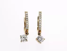 Elegant Round Brilliant Dangle Earring (0.50Ctw)