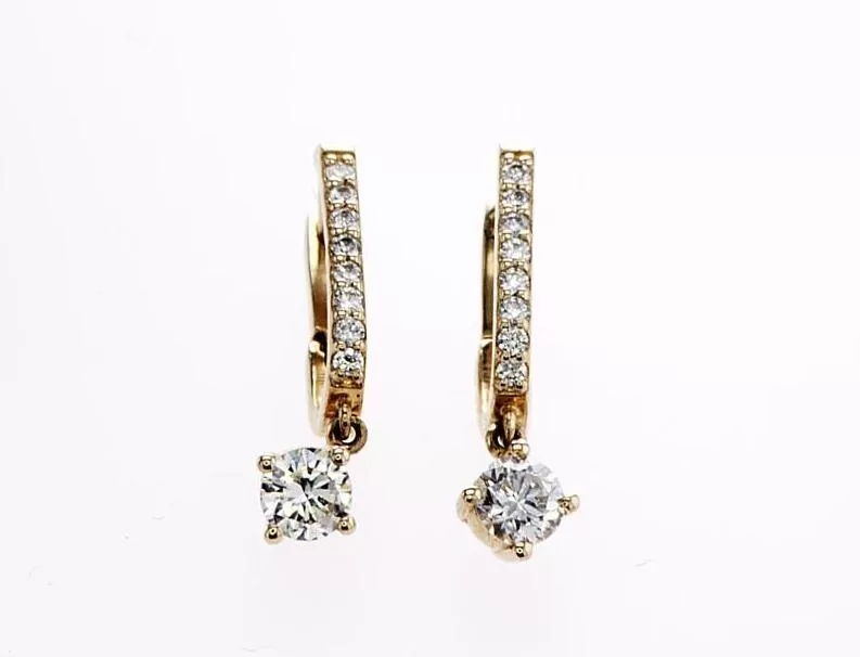 Elegant Round Brilliant Dangle Earring (0.50Ctw)