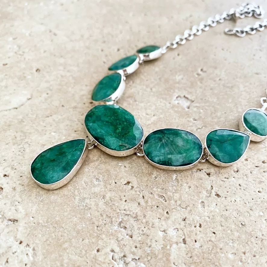 Emerald Quartz Necklace - Grace