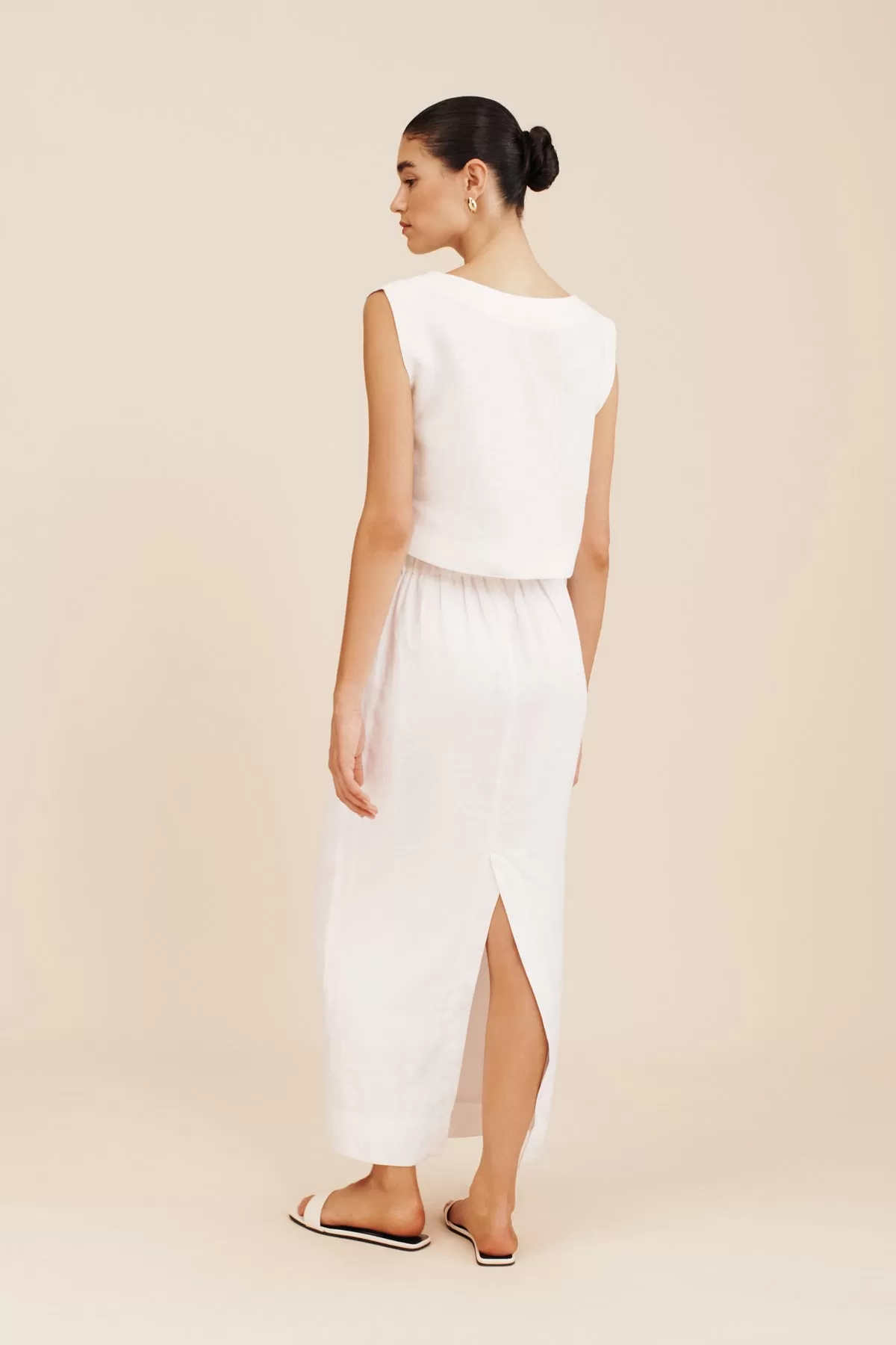 EMMA PENCIL SKIRT - IVORY