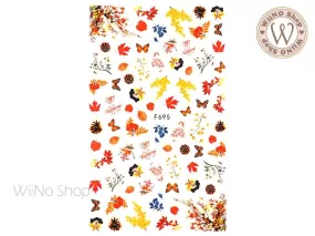 Fall Season Adhesive Nail Art Sticker - 1 pc (F695)