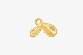 Flower Petal Wholesale Charm 14K Charm, Solid 14K Gold