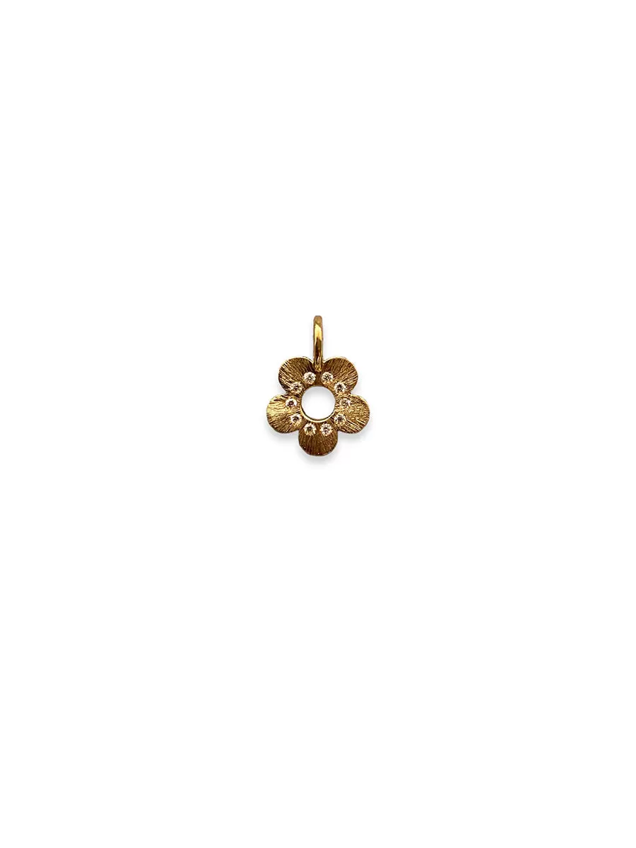 Flower Power - Pendant with diamonds