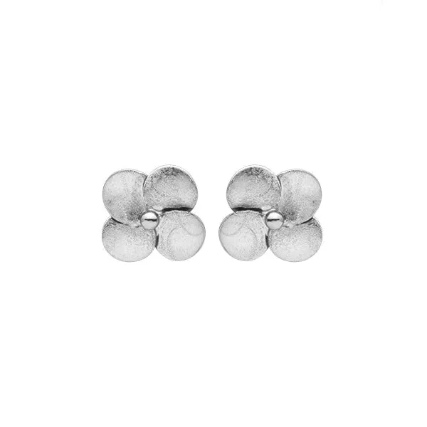 Flower Studs in Silver