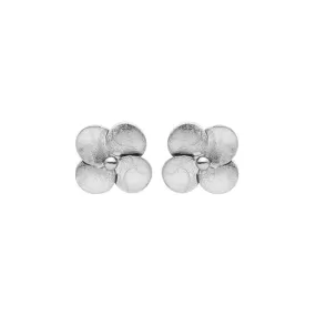 Flower Studs in Silver