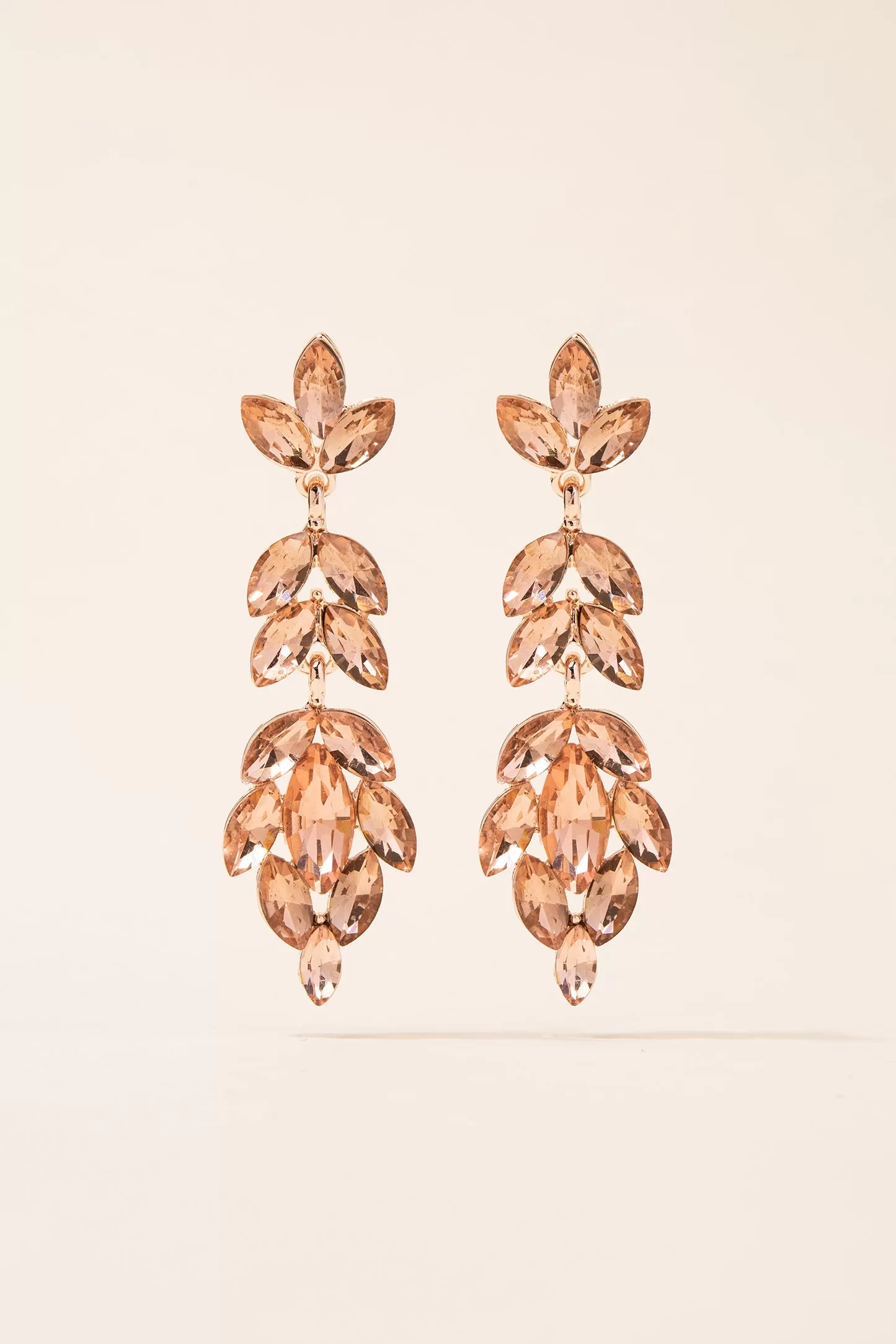 Full Bloom Floral Drop Post Earrings