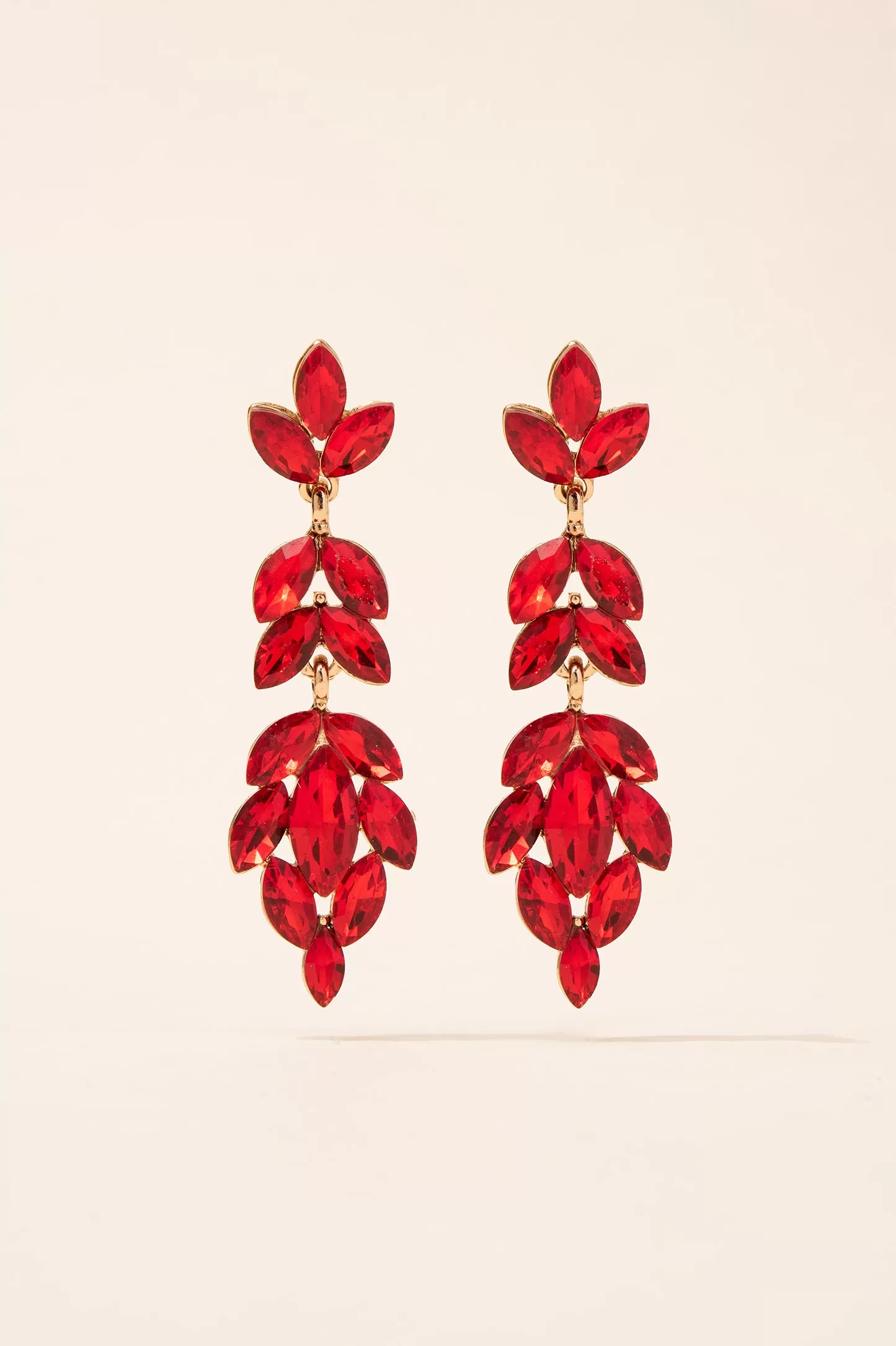 Full Bloom Floral Drop Post Earrings