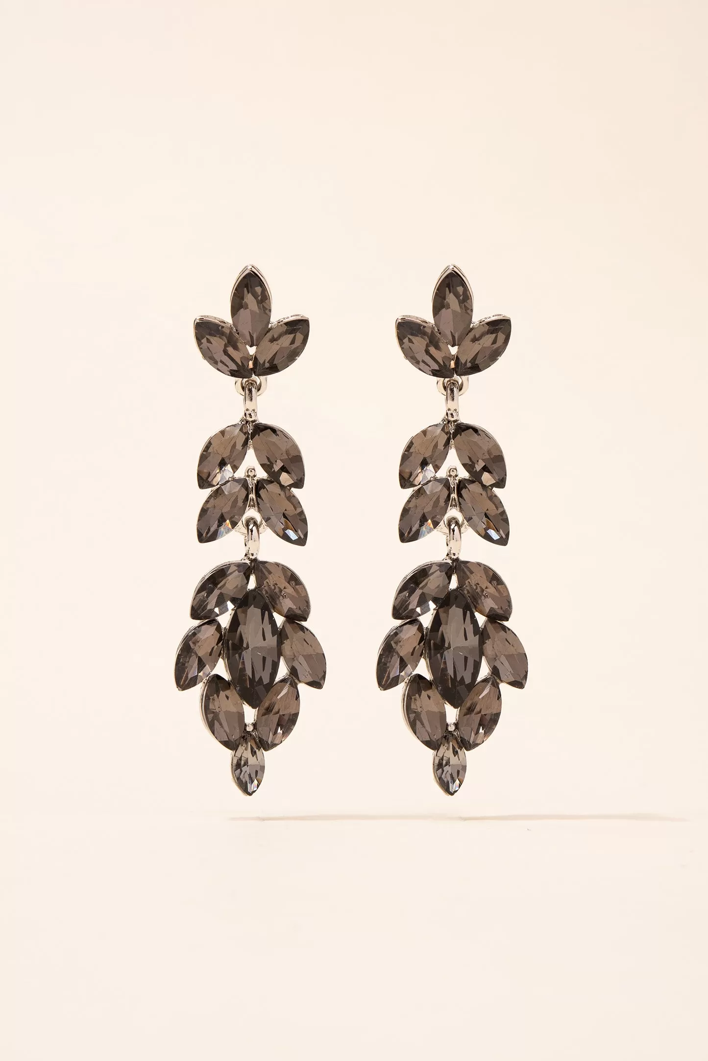 Full Bloom Floral Drop Post Earrings