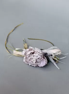 Girls Peony Flower Headband