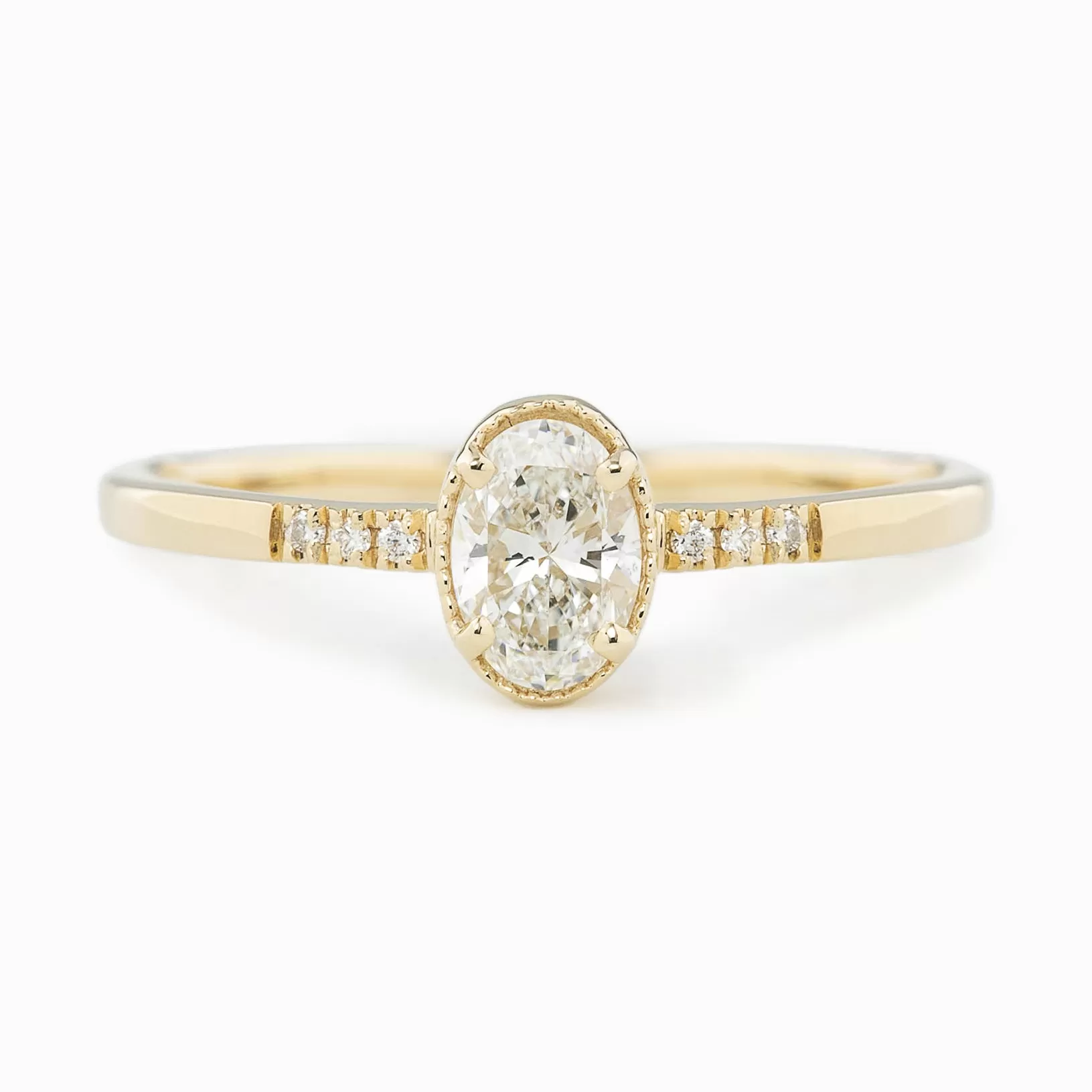 Grace 0.40ct Oval Diamond Ring, 14K Gold