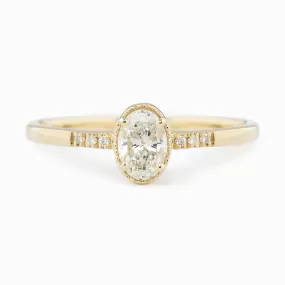 Grace 0.40ct Oval Diamond Ring, 14K Gold