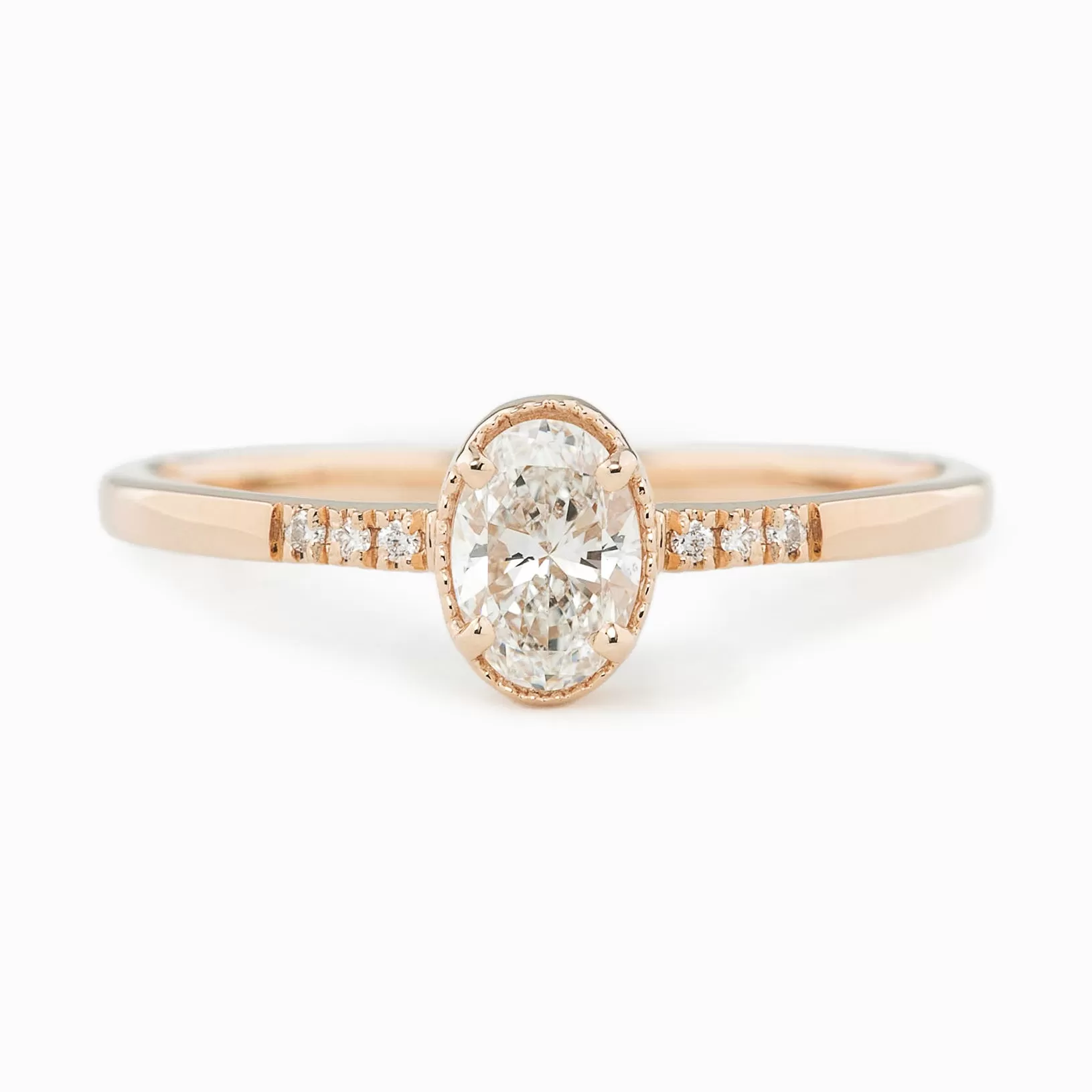 Grace 0.40ct Oval Diamond Ring, 14K Gold