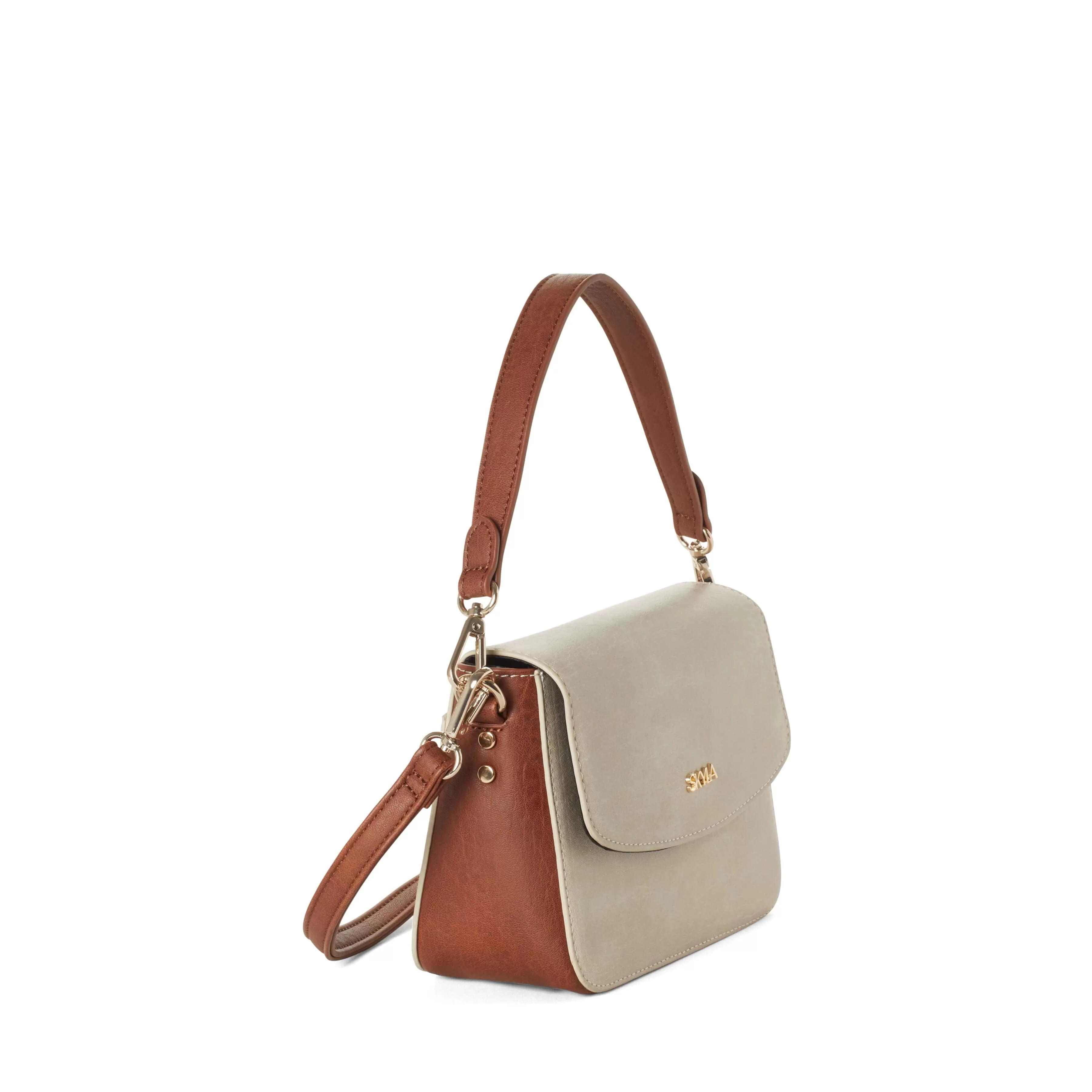 Gracie Classic Vegan Satchel | Latte