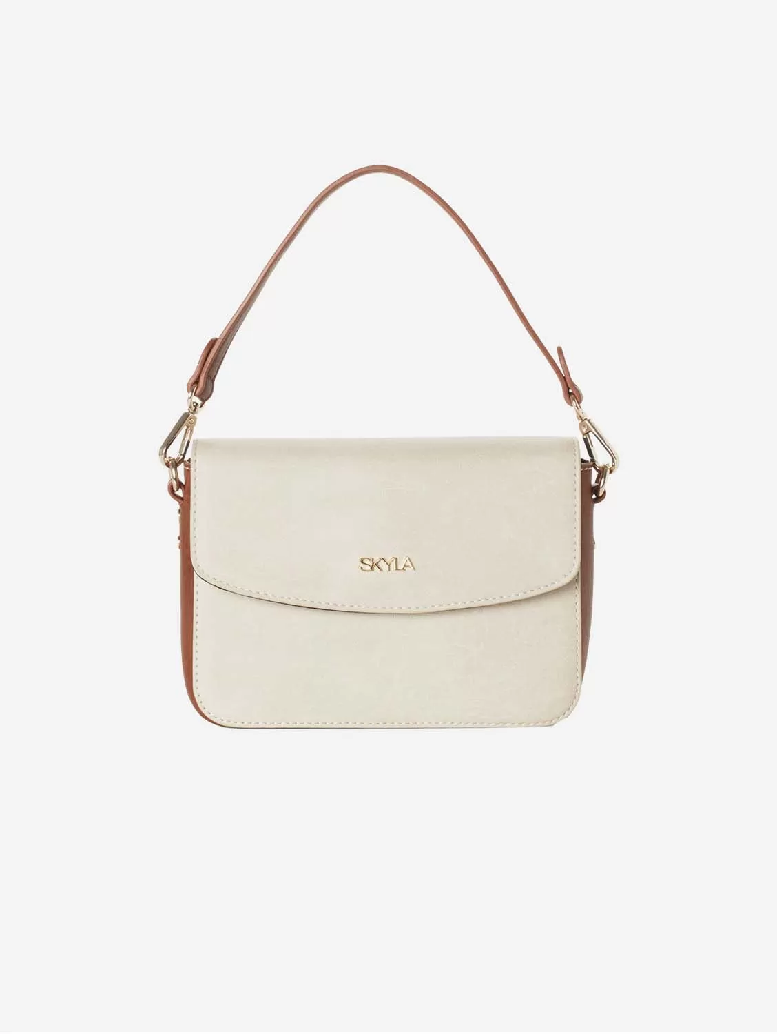 Gracie Classic Vegan Satchel | Latte