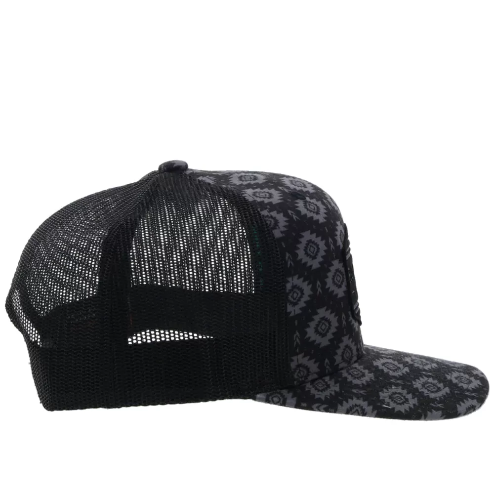 HOOEY TRIBE BLACK W/ AZTEC PRINT HAT