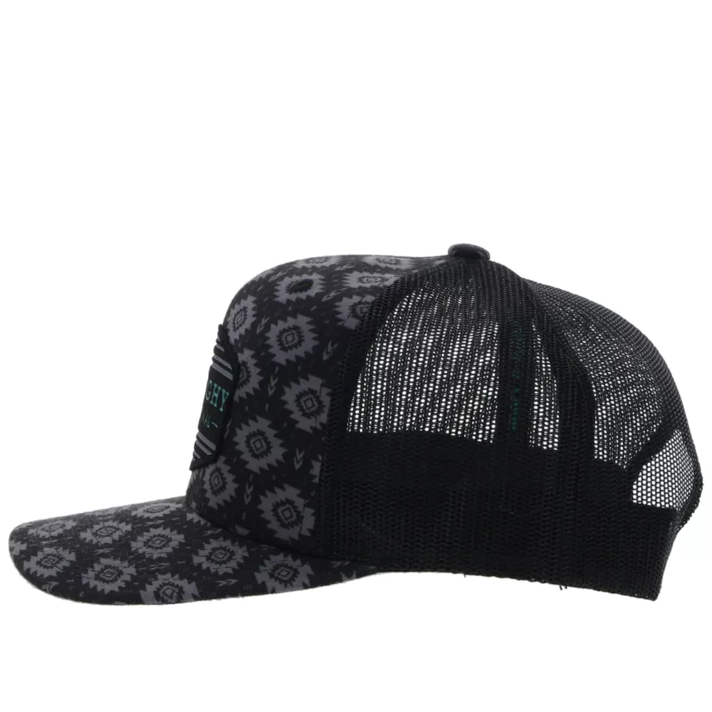 HOOEY TRIBE BLACK W/ AZTEC PRINT HAT