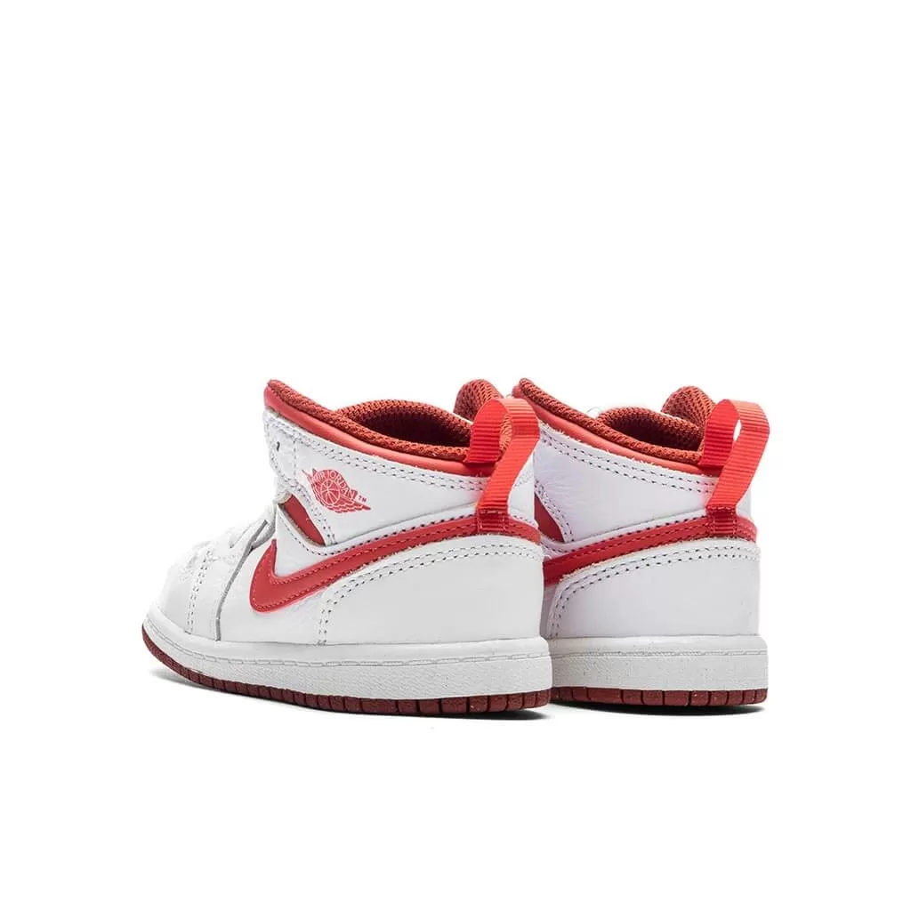 Jordan 1 Mid SE (TD) - White/Lobster/Dune Red