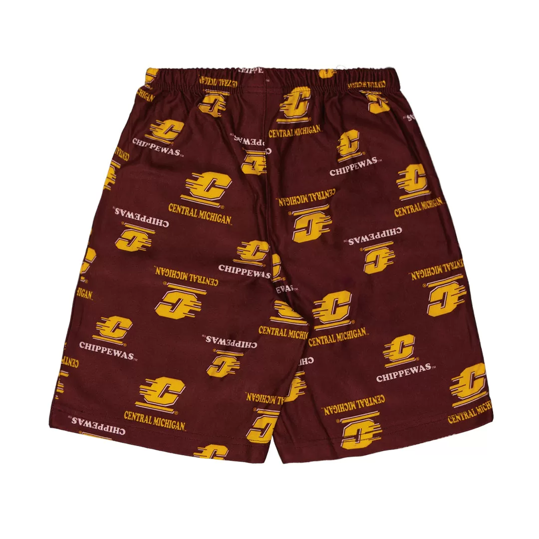 Kids' Central Michigan Chippewas Printed Shorts (K46LFZ 3I)