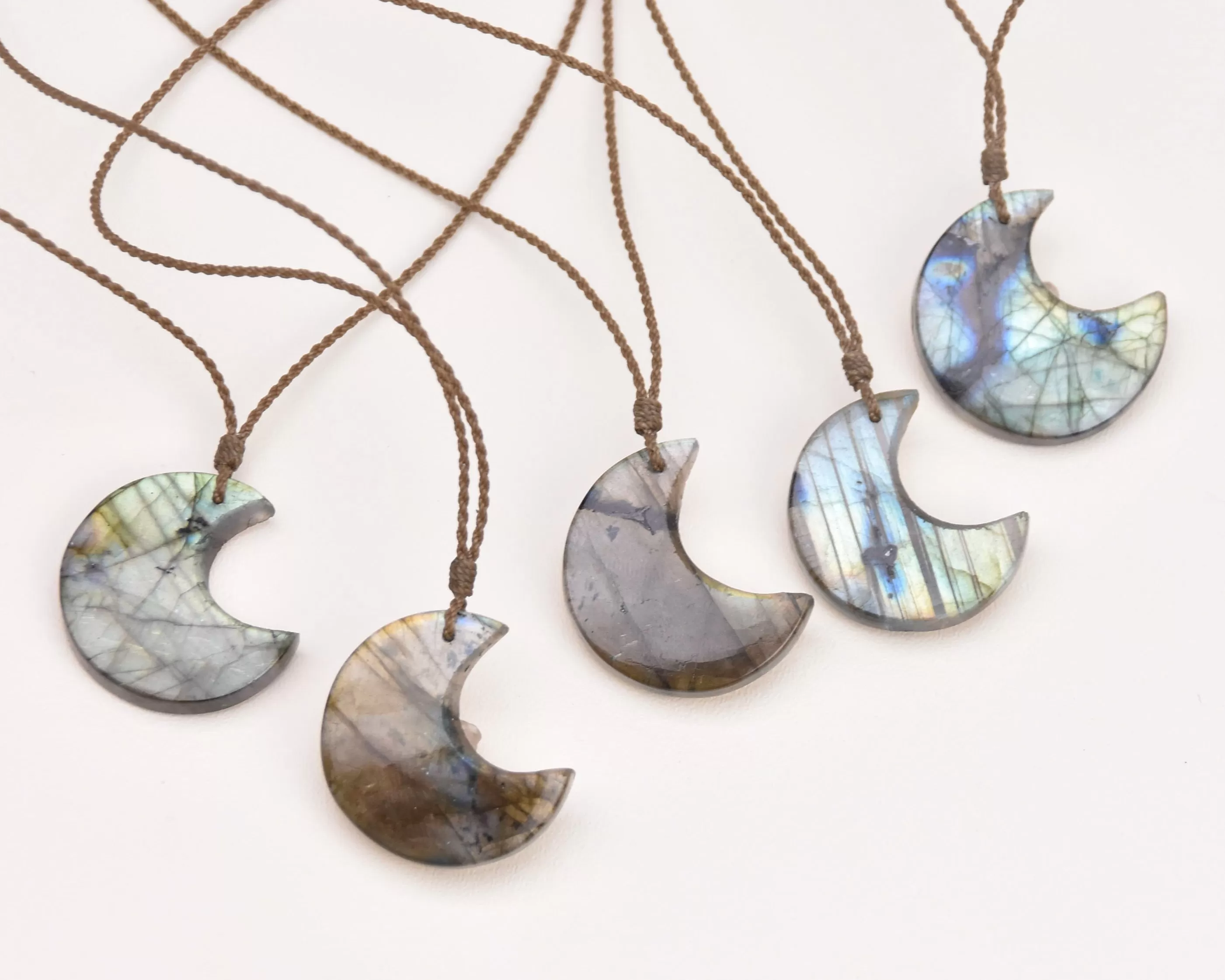 Labradorite Crescent Necklace