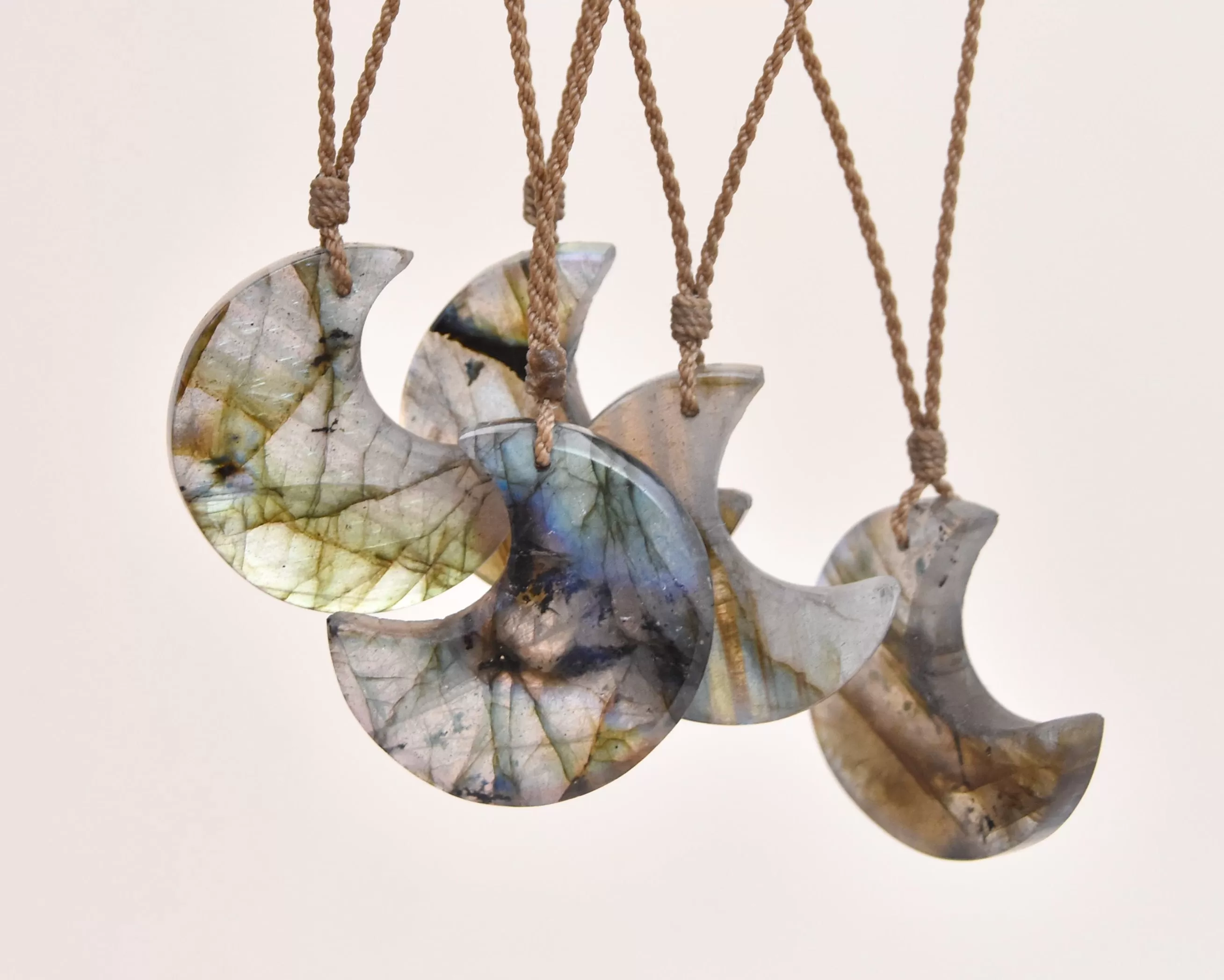 Labradorite Crescent Necklace