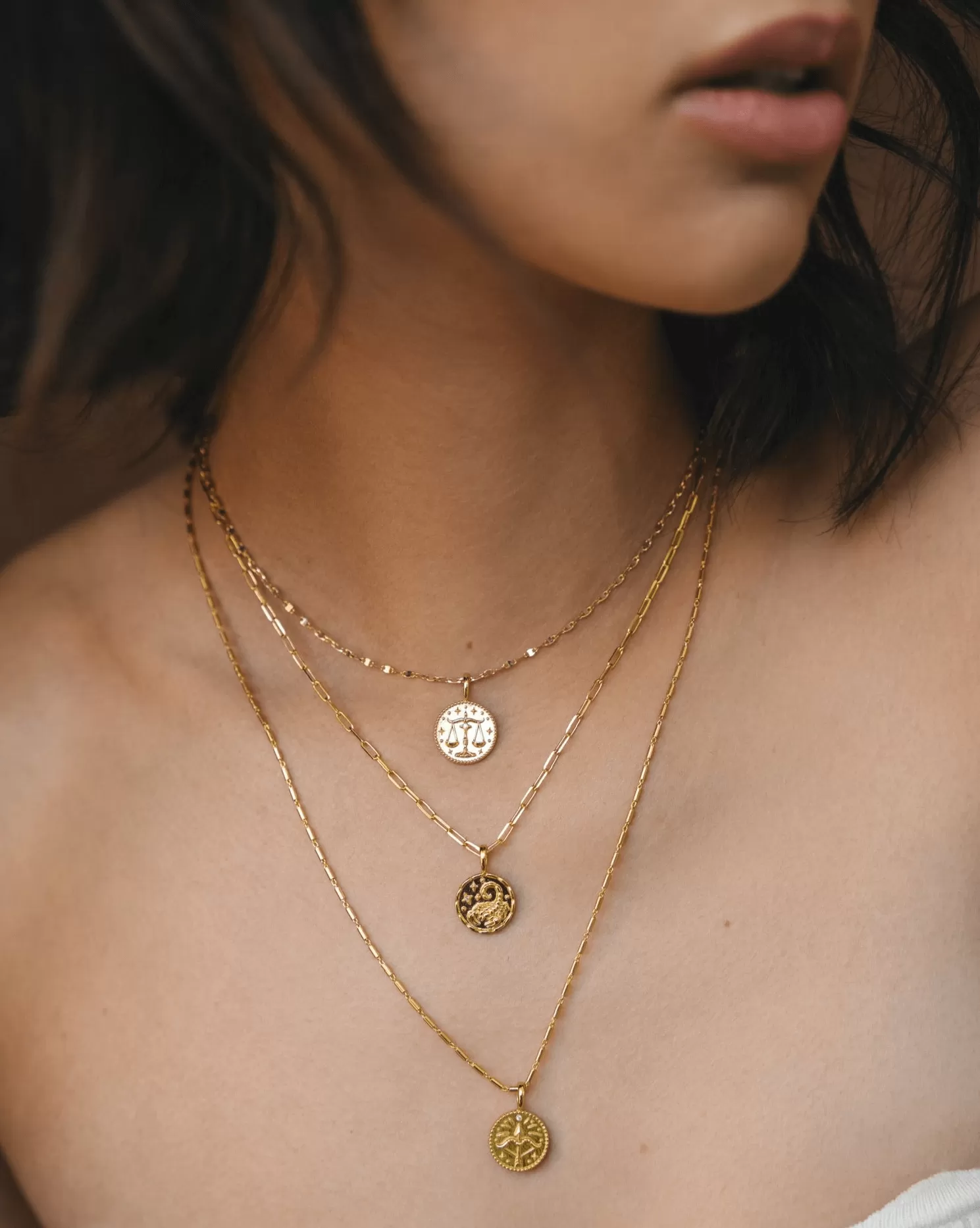 Libra Medallion - Gold Vermeil