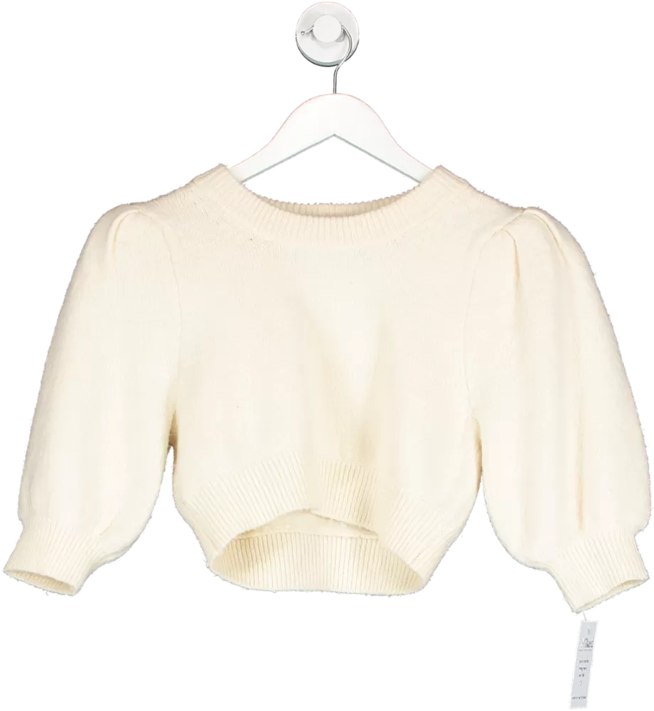 Majorelle Cream Knit Crop UK S