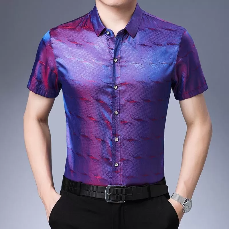 Manson Satin Summer Shirt For Men