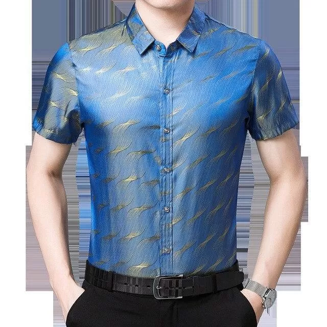 Manson Satin Summer Shirt For Men