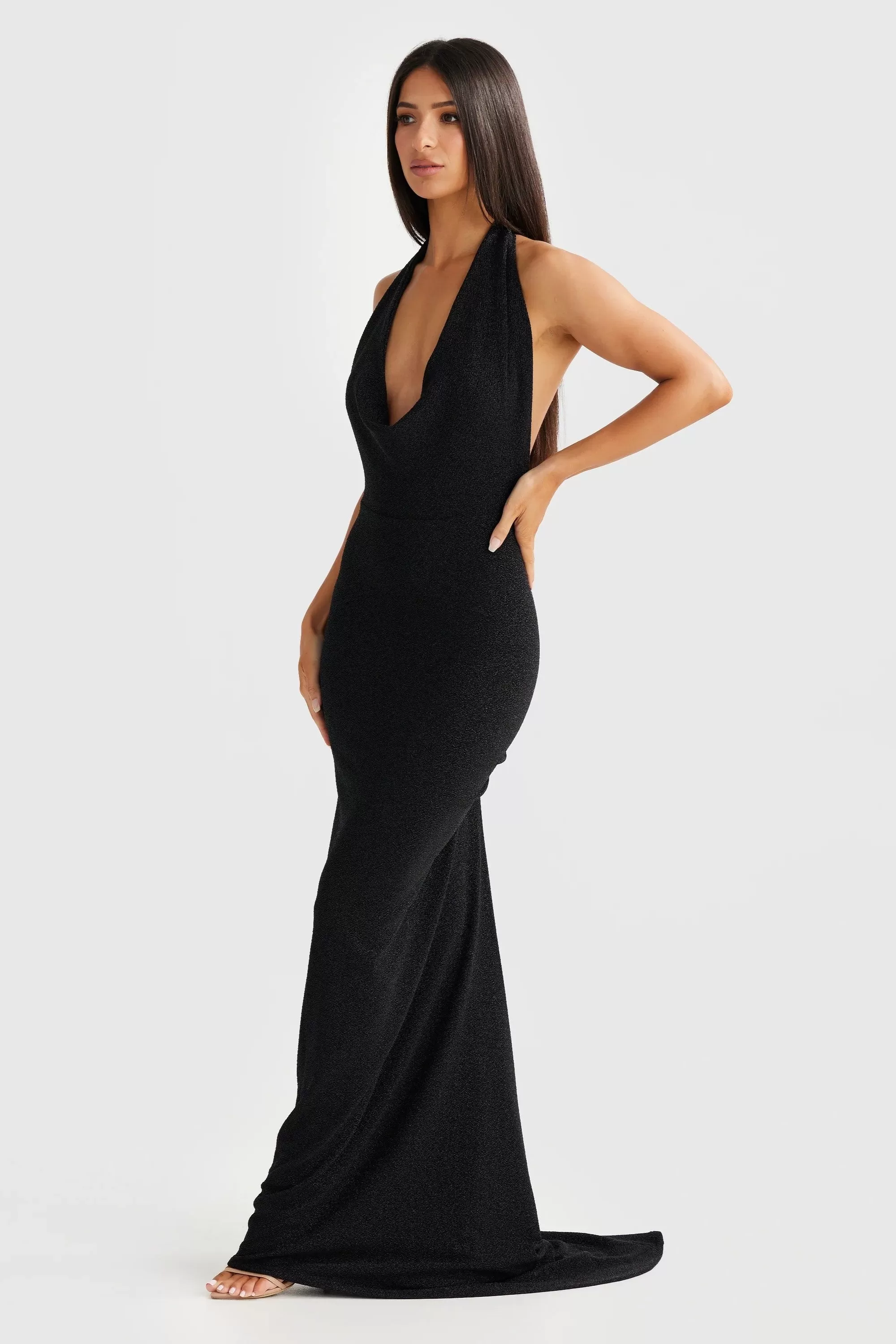 Maria Gown - Black Foil